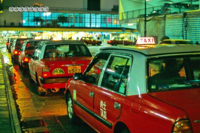 Taxi in Star ferry pier (Central)