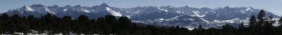 SAN JUAN MTNS. FROM LOG HILL