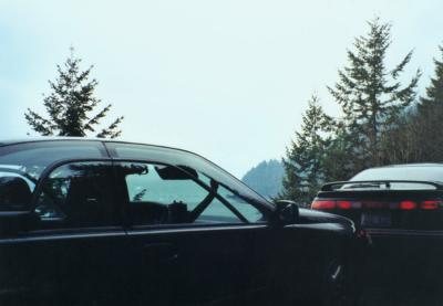 Two SVXs on the side of Chuckanut Drive