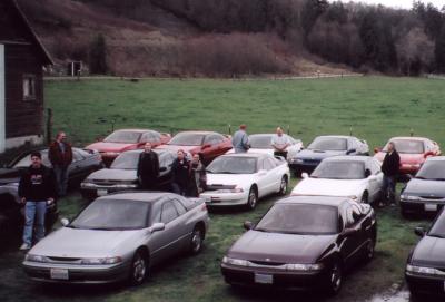 Group (people and their cars)