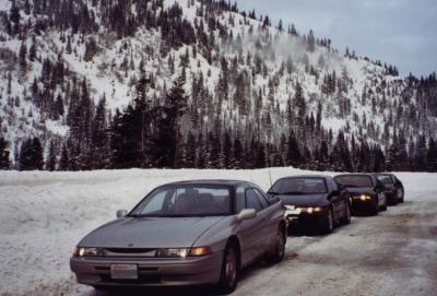 Silver SVX in front