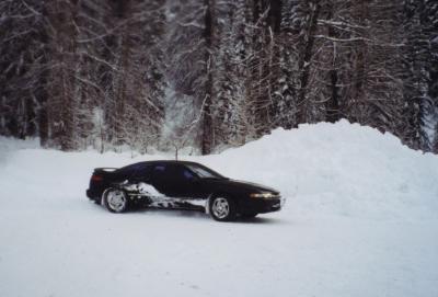 Ebony SVX with snow on the sides