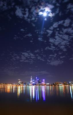 Divine light over Perth City