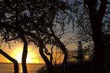 sunset by Diamond Head Lighthouse