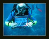 Bobs 1000th dive!
