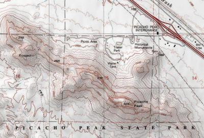 Picacho Topo Map