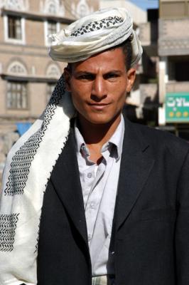 Man in Tahrir Square, Sanaa, Yemen