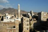 View of Old Sanaa from the top of the Arabia Felix Hotel