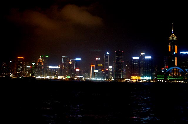 Hong Kong at night from Tsim Sha Tsui