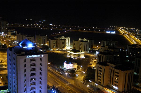 View NW at night