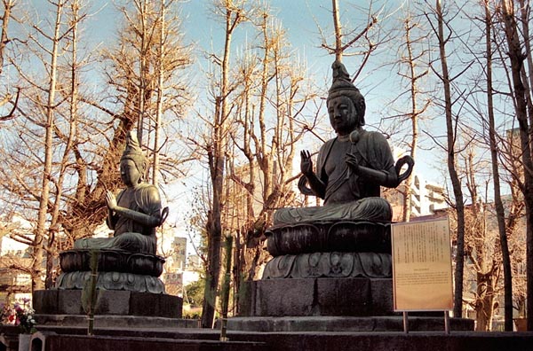 Buddhas at Senso-ji Temple in Asakusa, 1998