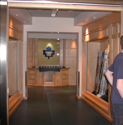 Leafs' Dressing Room Entrance