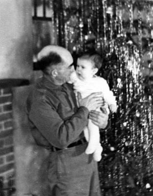 Grandpa Lambert and Elizabeth - Christmas, 1951