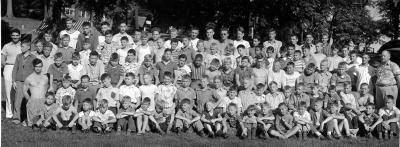 Bob Grupp X at YMCA Camp June, 1941 - Clear Lake, IA