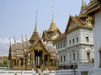 Exterior of the Dusit Throne Hall, with its elegant multitiered spire