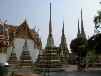The Phra Si Sanphet Chedi encases the ramins of a sacred Buddah image, Wat Pho