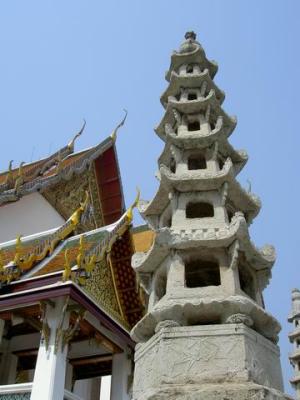 The Confucianism & Taoism-like Chedi in Wat Suthat