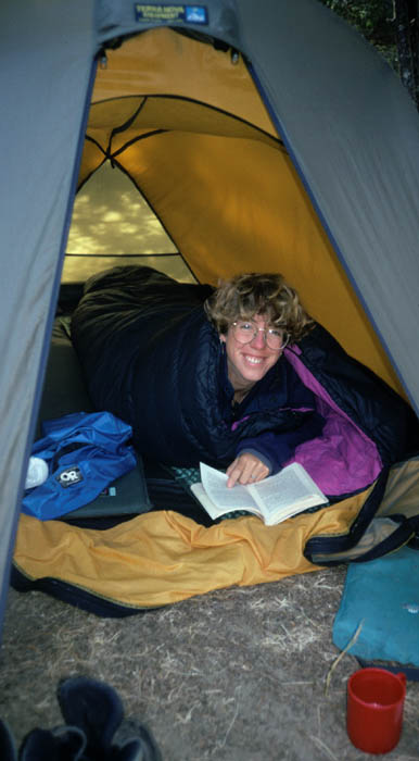 1998 PCT Oregon Martina in tent