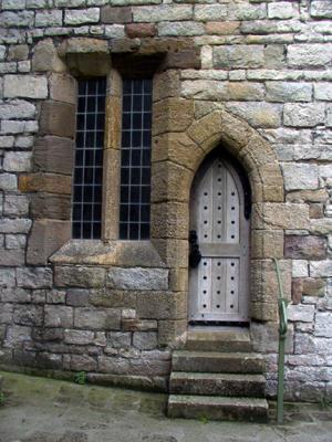 Caernarfon Castle -  sloped doorway