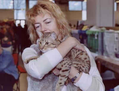 Simba with owner Veronica