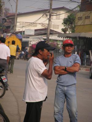 shaving streetside