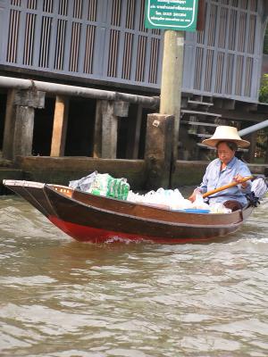 older woman heading to market