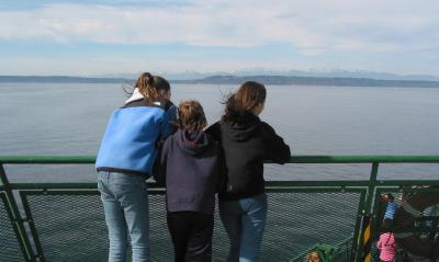 06 Jordan Chante' & Samaira on Edmonds-Kingston Ferry