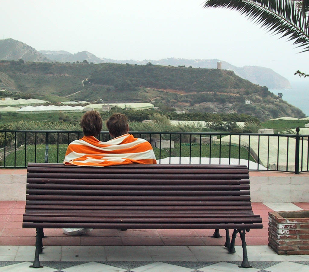 Cold day in Nerja, Spain