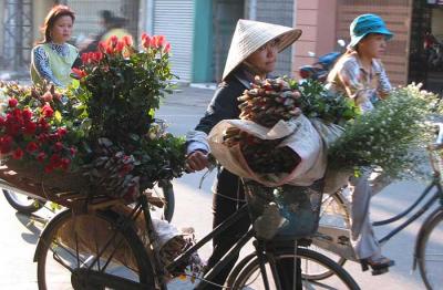 Flower Seller in Hanoi