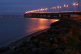 <B>San Mateo Bridge, Twilight*</B><BR>by Garrett Lau