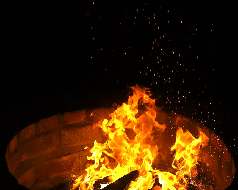 <B>In a Fire Pit</B>*<br><i>by Larry</i>