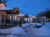 A row of cabins *