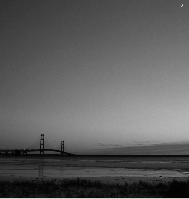 Mackinac Bridge at Night