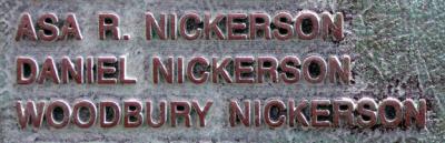 September 2004, Nickerson names on Memorial