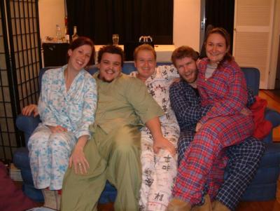 On our last night at Jarrod and Tias we decided to have 'Pyjama Poker'.  Yes, how very sad...... but fun.
