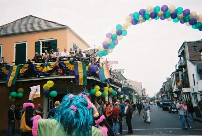 The Gay Guys balcony, can you read their sign?