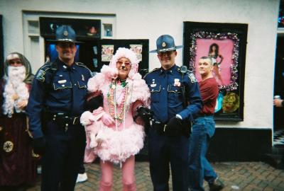 Poodle and state troopers