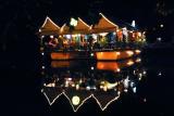 riverside restaurant at night