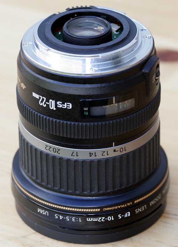 This is the lens after modification.