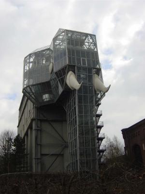 Glas elephant in Hamm, Germany