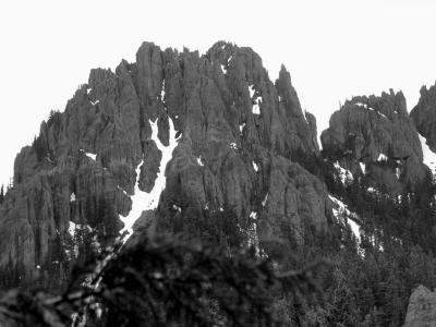 Fife's Peaks B & W