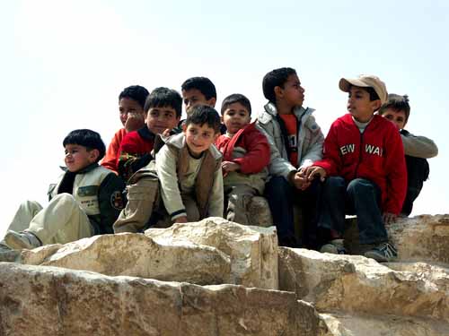 young egyptians at old places