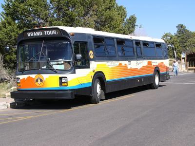 Tour bus at the Grand Canyon