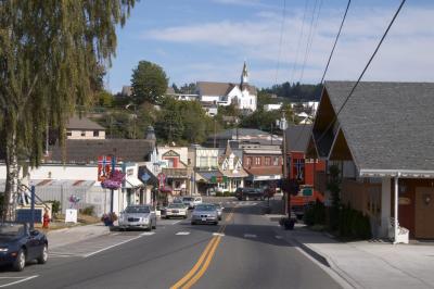 Looking South Down into Town.