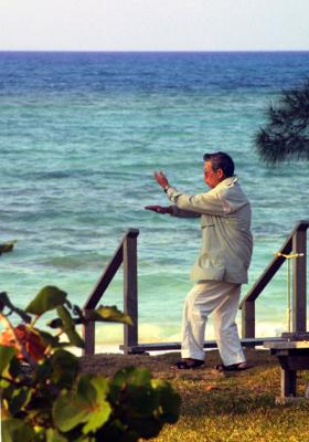 I've been practicing tai chi for decades.  I would get up early every day and do a little on the beach before breakfast.