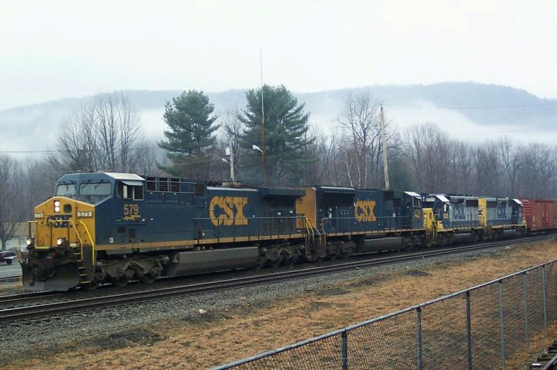 EASTBOUND in CHESTER  Waiting for the Westbound to Pass