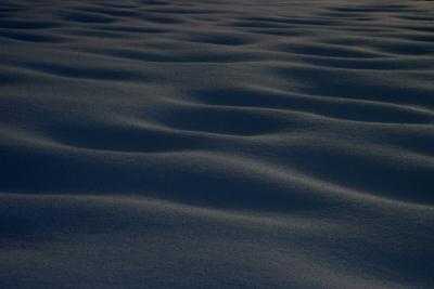 blue snow waves