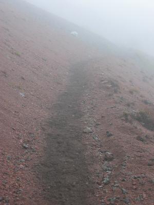 Trail in the fog