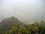 Looking down at the valley floor