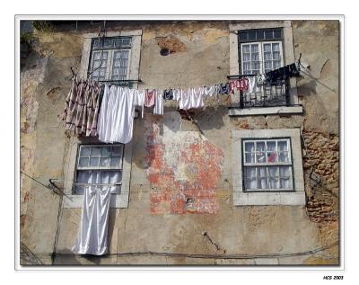 Washing day in Lissabon